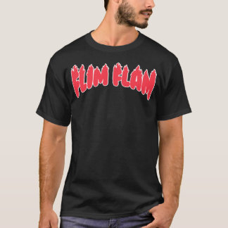 FLAMINGO - FLAMING TEXT - RED T-Shirt