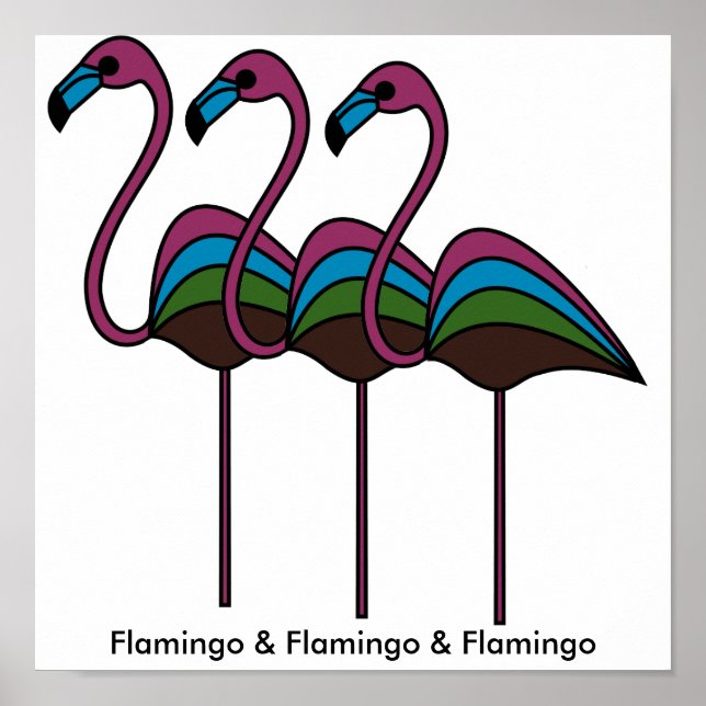 Flamingo & Flamingo & Flamingo Poster (Front)