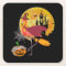Flamingo | Flamingo Riding Broom Pumpkin Halloween