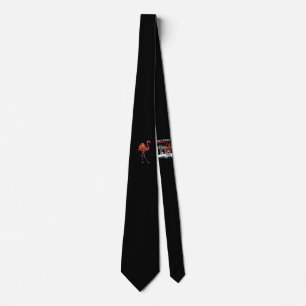 Flamingo  Flamingo Riding Sloth Animal Lover Gifts Tie