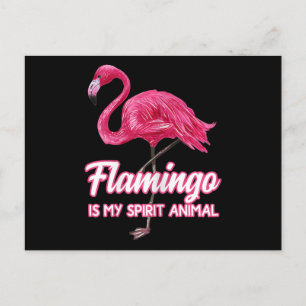 Flamingo   Flamingo Spirit Animal Tropical Bird Holiday Postcard