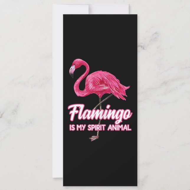 Flamingo | Flamingo Spirit Animal Tropical Bird Invitation (Front)