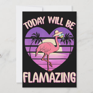 Flamingo   Flamingo Today Will Flamazing Flamingos Holiday Card
