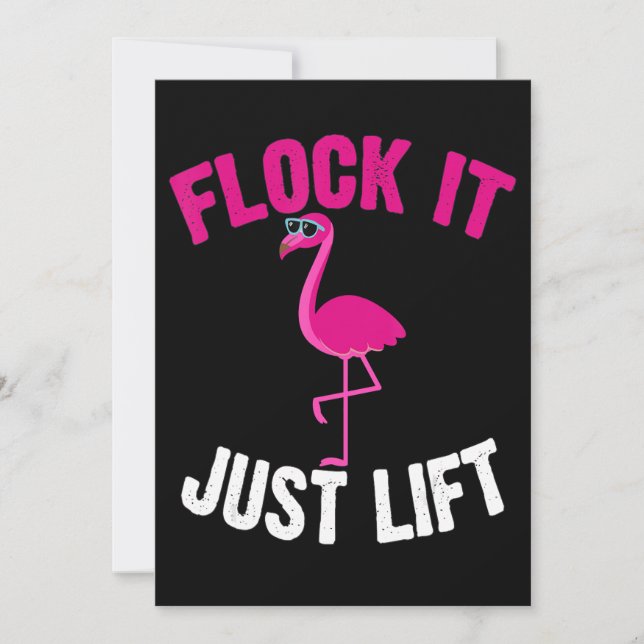 Flamingo | Flamingo Weightlifting Flock Save The Date (Front)