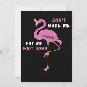 Flamingo   Flamingo With Glasses Dont Make Me Put Save The Date