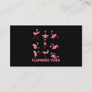 Flamingo Flamingo Yoga Pose Meditation Enclosure Card