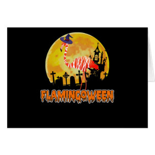 Flamingo Flamingoween Funny Witch Halloween