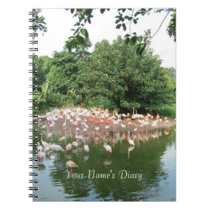 flamingo flock diary notebook