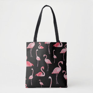 Flamingo Flock: Vintage Seamless Design Tote Bag