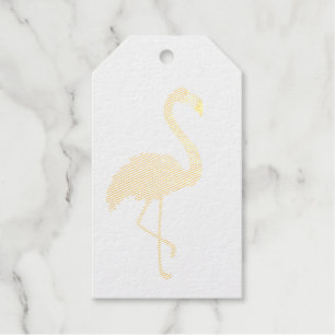 Flamingo Foil Gift Tag