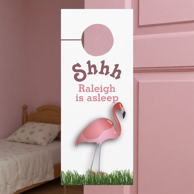 Flamingo For Sleeping Baby Door Hanger (Creator Uploaded)