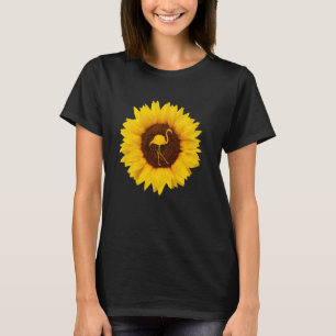 Flamingo  For Women Men Bird Animal Sunflower T-Shirt