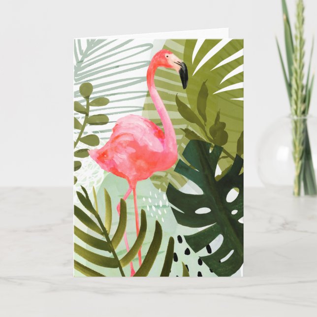 Flamingo Forest Card (Front)
