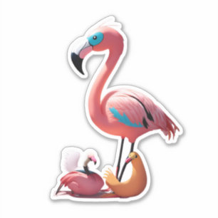 Flamingo Frenzy Embrace Pink Craze with Stickers 