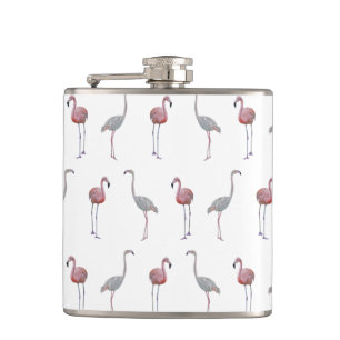 Flamingo Frenzy Hip Flask (choose colour)