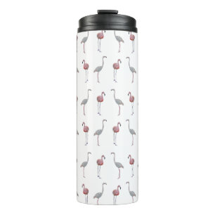 Flamingo Frenzy Thermal Tumbler (choose colour)