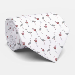 Flamingo Frenzy Tie Double Sided Print
