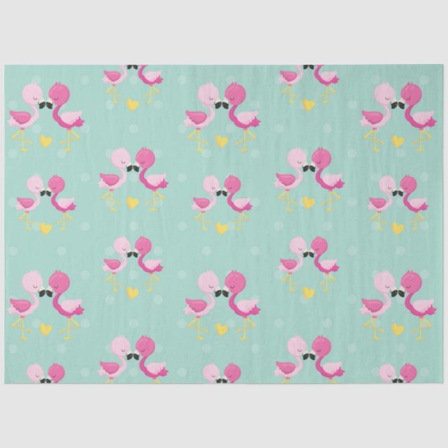 Flamingo Fun Design 8 Tissue Paper (Front)