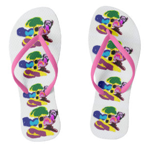 Flamingo fun summer style thongs