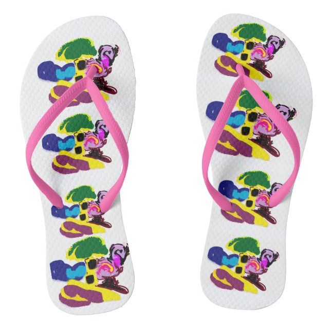 Flamingo fun summer style thongs (Footbed)