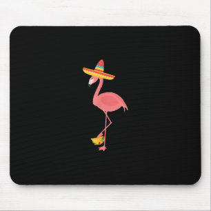 Flamingo Funny Mexican Food Taco Lover Gift Mouse Pad