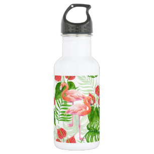 Flamingo garden 532 ml water bottle