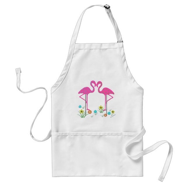 Flamingo Garden Apron (Front)