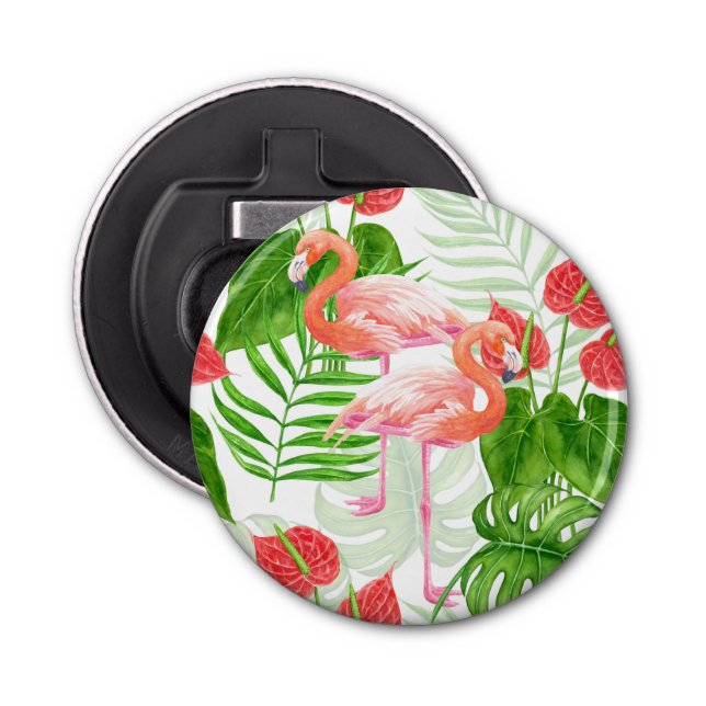 Flamingo garden bottle opener (Front)