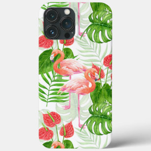 Flamingo garden iPhone 13 pro max case