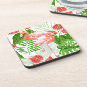 Flamingo garden coaster