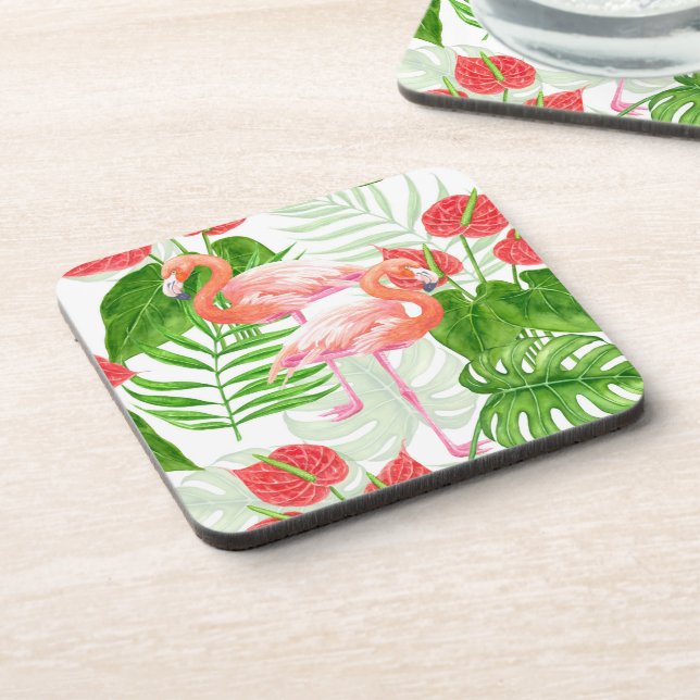 Flamingo garden coaster (Left Side)