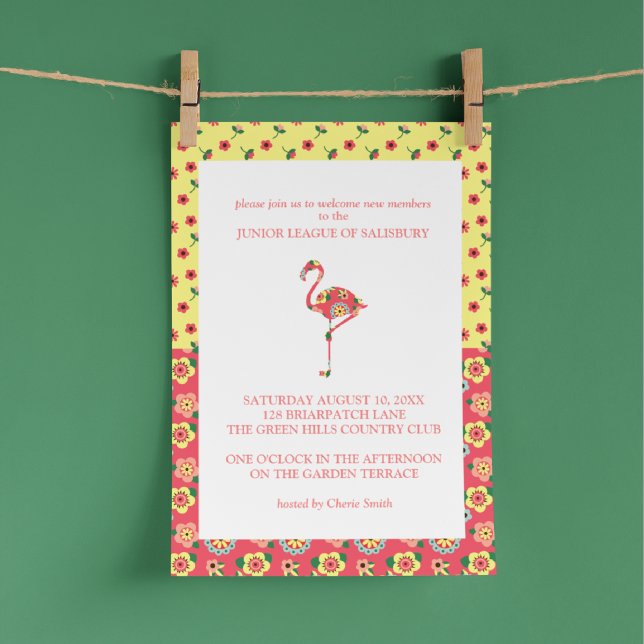 Flamingo Garden Party Invitations (Creator Uploaded)