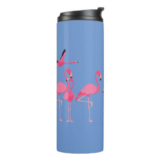 Flamingo gathering thermal tumbler
