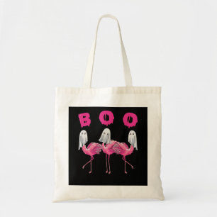 Flamingo Ghost Flamingo Boo Halloween Costume Tote Bag