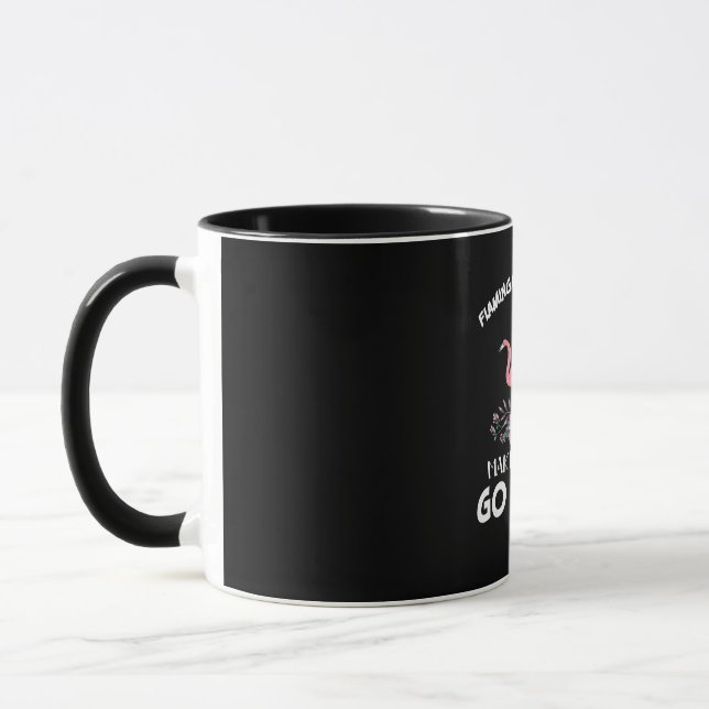 Flamingo Gift | Flamingo And Coffee Mug (Left)