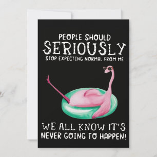 Flamingo Gift People Should Seriously Flamingo Holiday Card