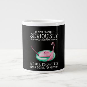 Flamingo Gift   People Should Seriously Flamingo Large Coffee Mug