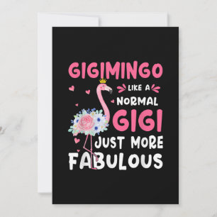 Flamingo Gigimingo Like A Normal Nana Gifts Funny Save The Date