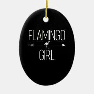 Flamingo Girl Gift For Women Bird Animal Wading Ceramic Ornament