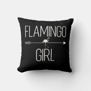 Flamingo Girl Gift For Women Bird Animal Wading Cushion