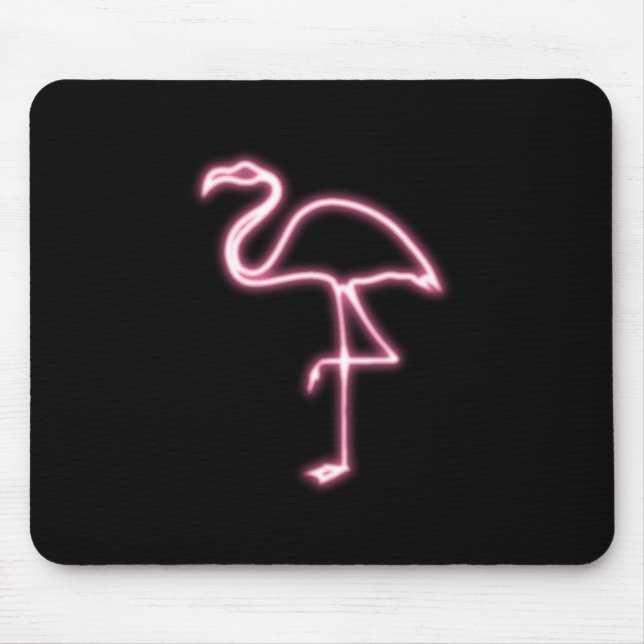 Flamingo Glow Mouse Pad (Front)