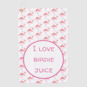 Flamingo Golf Towel