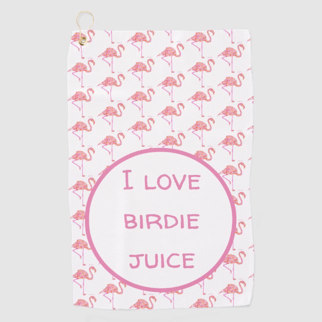 Flamingo Golf Towel (Front)