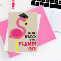 Flamingo Grad Graduation Card