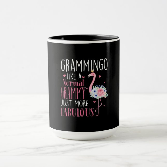 Flamingo Grammingo Like A Normal Grammy Gift Funny Mug (Center)