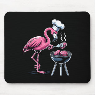 Flamingo Grilling Grill Rbecue Bbq For Men Women 1 Mouse Pad