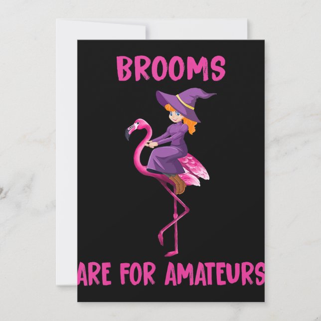 Flamingo | Halloween costume Flamingoween Holiday Card (Front)