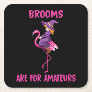 Flamingo Halloween costume Flamingoween Square Paper Coaster