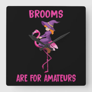 Flamingo Halloween costume Flamingoween Square Wall Clock