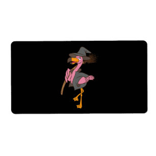 Flamingo Halloween Flamingo Witch Cool Pink Bird